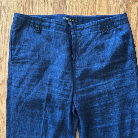 Lafayettete 148 sz 10 linen navy colored pants
Wide leg zipper great pre owned - Picture 2 of 7